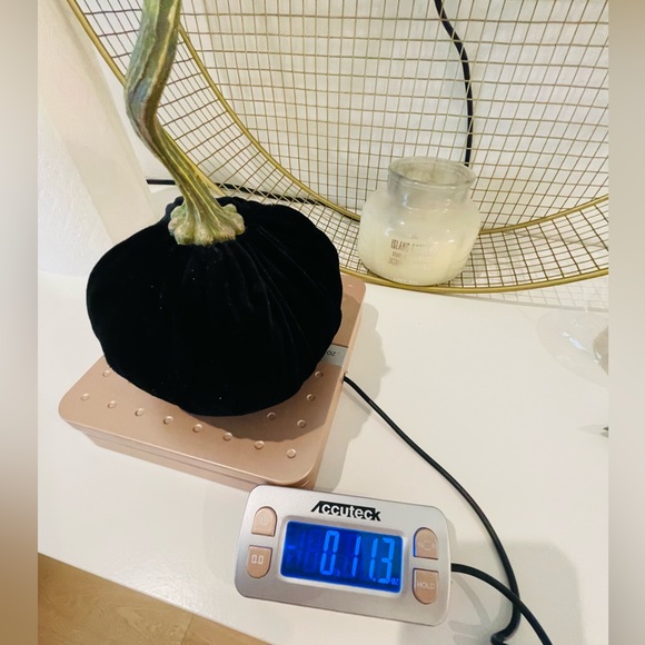 Pumpkin Velvet Decoration color black Weighted(0.11.3oz) 8"x 8” New without tag - Picture 10 of 15